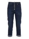 Dondup Women's Koons - Loose Jeans With Jewelled Buttons In Blue
