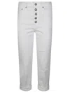 Dondup Jeans In Denim Mod.koons Gioiello In White