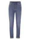 Dondup Koons Jewelled Five-pocket Jeans In Blue