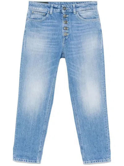 Dondup Jeans With Belt Loops In Blue