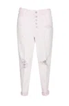 Dondup Koons Loose Denim Jeans Pants In Rosa