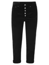 Dondup Woman Pants Black Size 31 Cotton, Elastomultiester, Elastane In Black