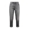 Dondup Koons Loose Jeans In Fixed Denim In Gray