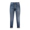 Dondup Buttoned Skinny Fit Jeans In Blue