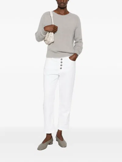 Dondup Koons Loose-fit Jeans In White