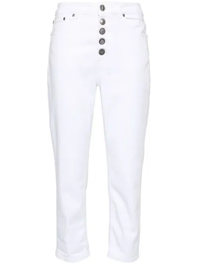 DONDUP KOONS MID-RISE TAPERED-LEG JEANS