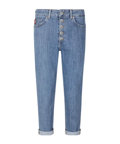Dondup Koons Straight Jeans In Blue