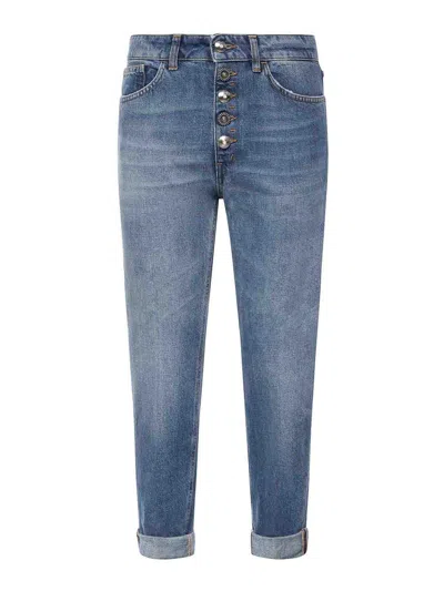 Dondup Koons Stretch Denim Jeans In Blue