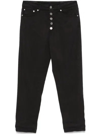 Dondup Koons Trousers In Black