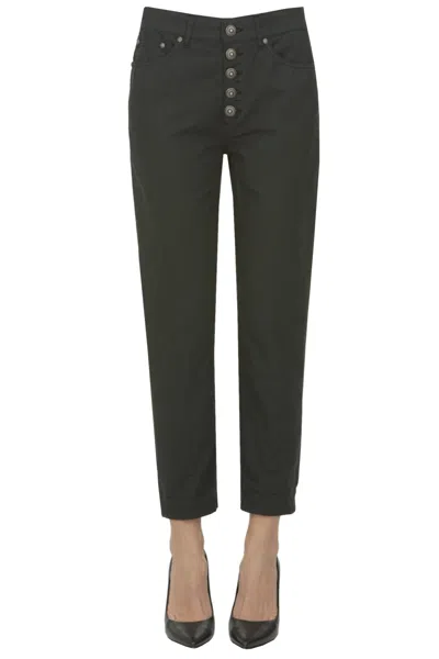 Dondup Koons Trousers In Black