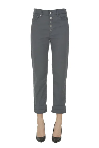 Dondup Koons Trousers In Blue