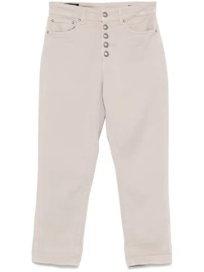 Dondup Koons Trousers In Beige