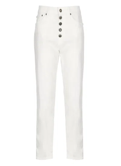Dondup Koons Trousers In White