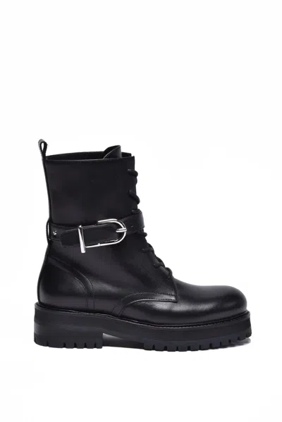 Dondup Leather Ankle Boot - Black