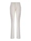 Dondup Pleated Zipper Casual Pants In White