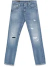 Dondup Slim-fit Blue Denim Jeans