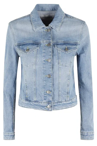 Dondup Light Blue Slim Fit Denim Jacket