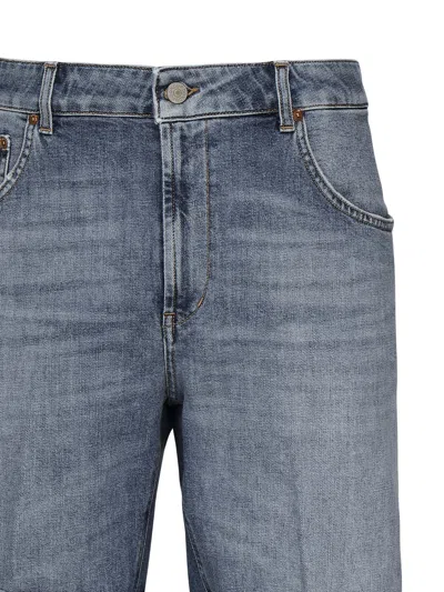 Dondup Light Blue Stretch Denim Shorts