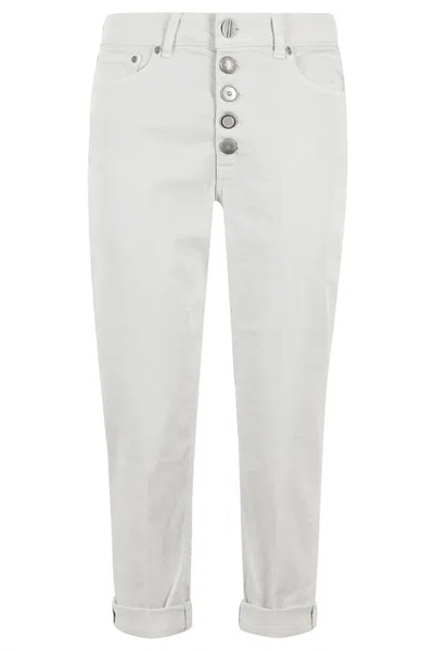 DONDUP DONDUP LIGHT GRAY DENIM KOONS JEWEL TROUSERS