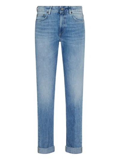 DONDUP LIGHT-WASH TAPERED JEANS