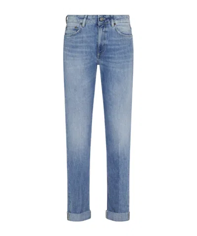 Dondup Light-wash Tapered Jeans In Blue