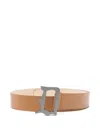 Dondup Logo-buckle Belt In Brown