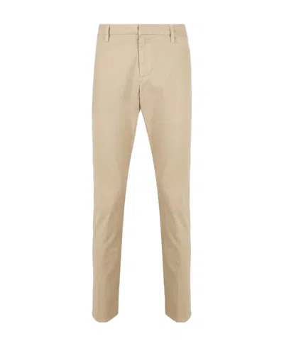 Dondup Logo Casual Pants In Nude