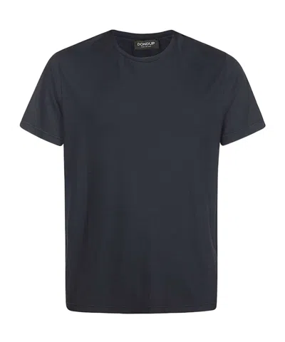 Dondup Logo Crew Neck T-shirt In Black