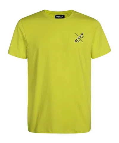 Dondup Logo Crew Neck T-shirt In Yellow