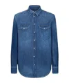 Dondup Western Denim Shirt In Black
