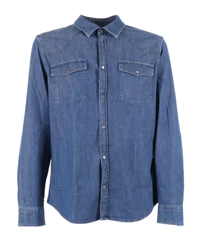 DONDUP LOGO DENIM SHIRT