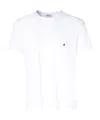 Dondup Round Neck Short Sleeve T-shirt In White