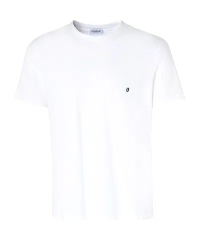 Dondup Round Neck Short Sleeve T-shirt In White