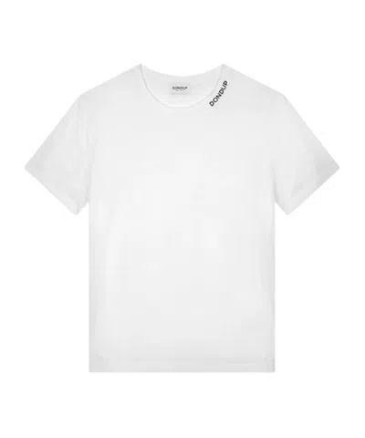 Dondup Logo Detail T-shirt In White