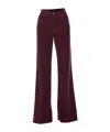 Dondup Loose Fit Corduroy Trousers With Back Pockets In Burgundy