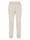 Dondup Beige Gaubert Cotton Trousers In Brown