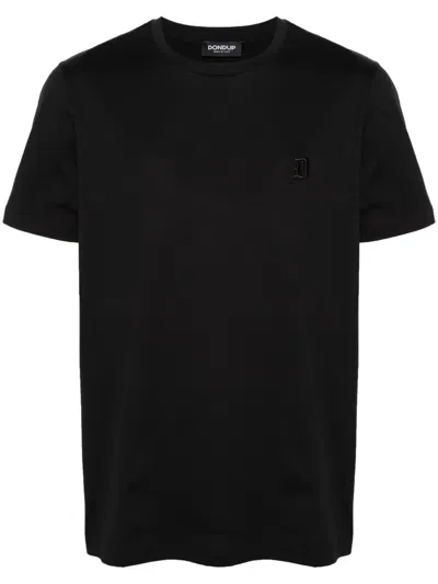 DONDUP LOGO-EMBROIDERED COTTON T-SHIRT