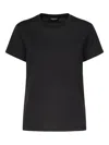 Dondup Logo-embroidered Crew-neck T-shirt In Black