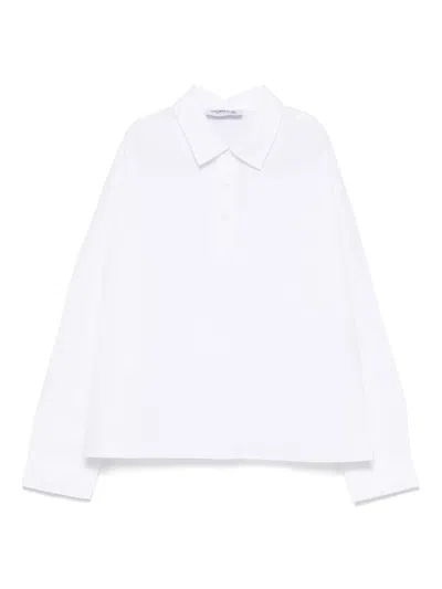 Dondup Kids' Logo-embroidered Polo Shirt In White