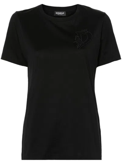 DONDUP LOGO-EMBROIDERED T-SHIRT