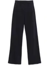 Dondup Navy Blue Logo-embroidered Track Pants In Blue