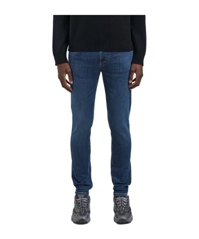 Dondup Logo Jeans In Blue