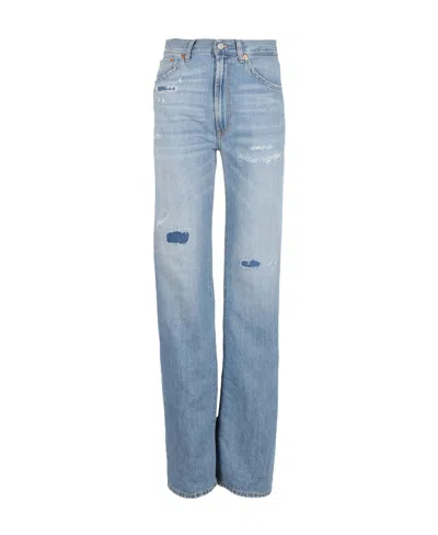 Dondup Logo Jeans In Blue
