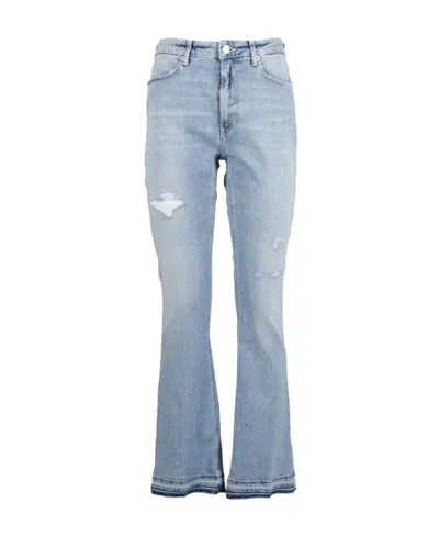 Dondup Logo Jeans In Gray