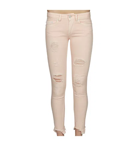 Dondup Logo Jeans In Nude