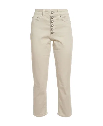 Dondup Logo Jeans In Nude
