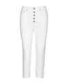 Dondup Logo Jeans In White