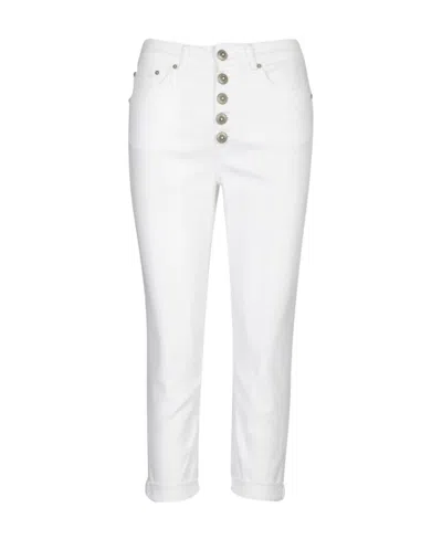 Dondup Logo Jeans In White