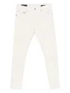 Dondup Classic Straight-leg Beige Jeans With In White