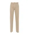 Dondup Logo Logo Denim Trousers In Nude